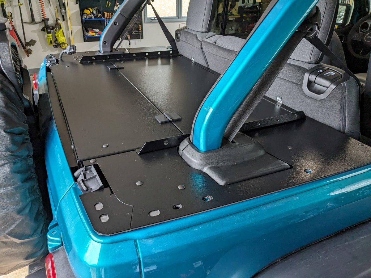 Diabolical Inc Slipstream security enclosure in a 2024 Jeep Wrangler JLU