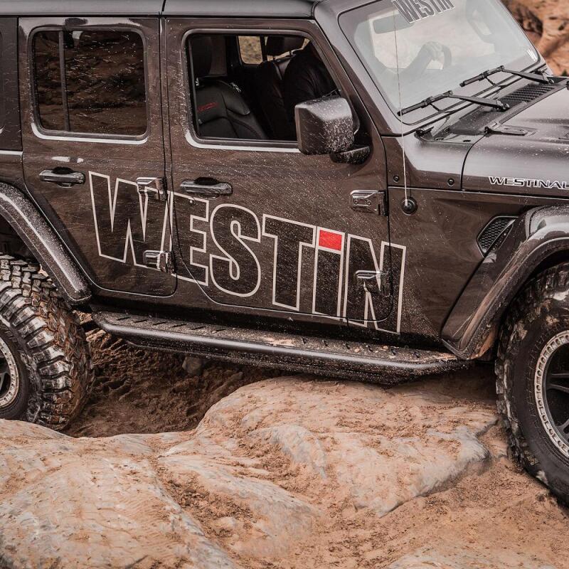 Westin Snyper Triple Tube Rock Rail Steps, 4-Door, fits Jeep Wrangler