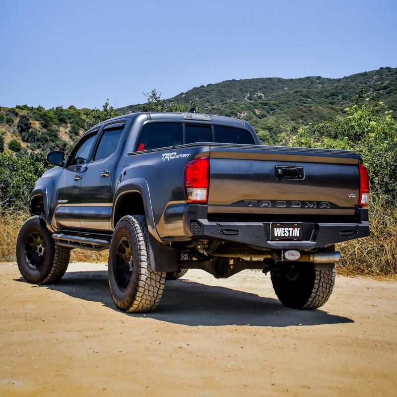 Westin Pro-Series Rear Bumper, Textured Black, fits Toyota Tacoma