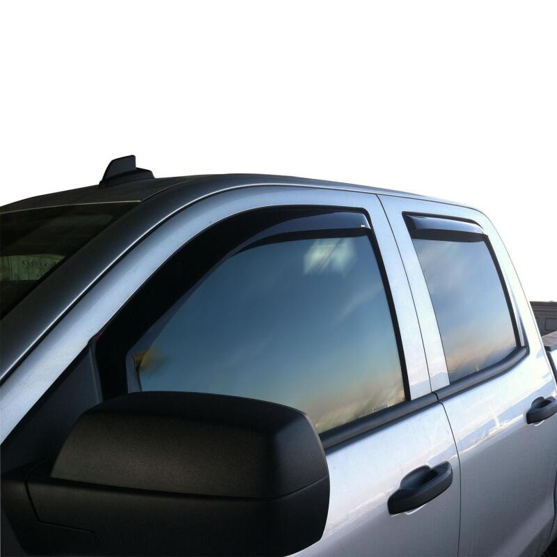 Westin Wade In-Channel Wind Deflectors, 4-Piece, Double Cab, fits Chevy Silverado 1500