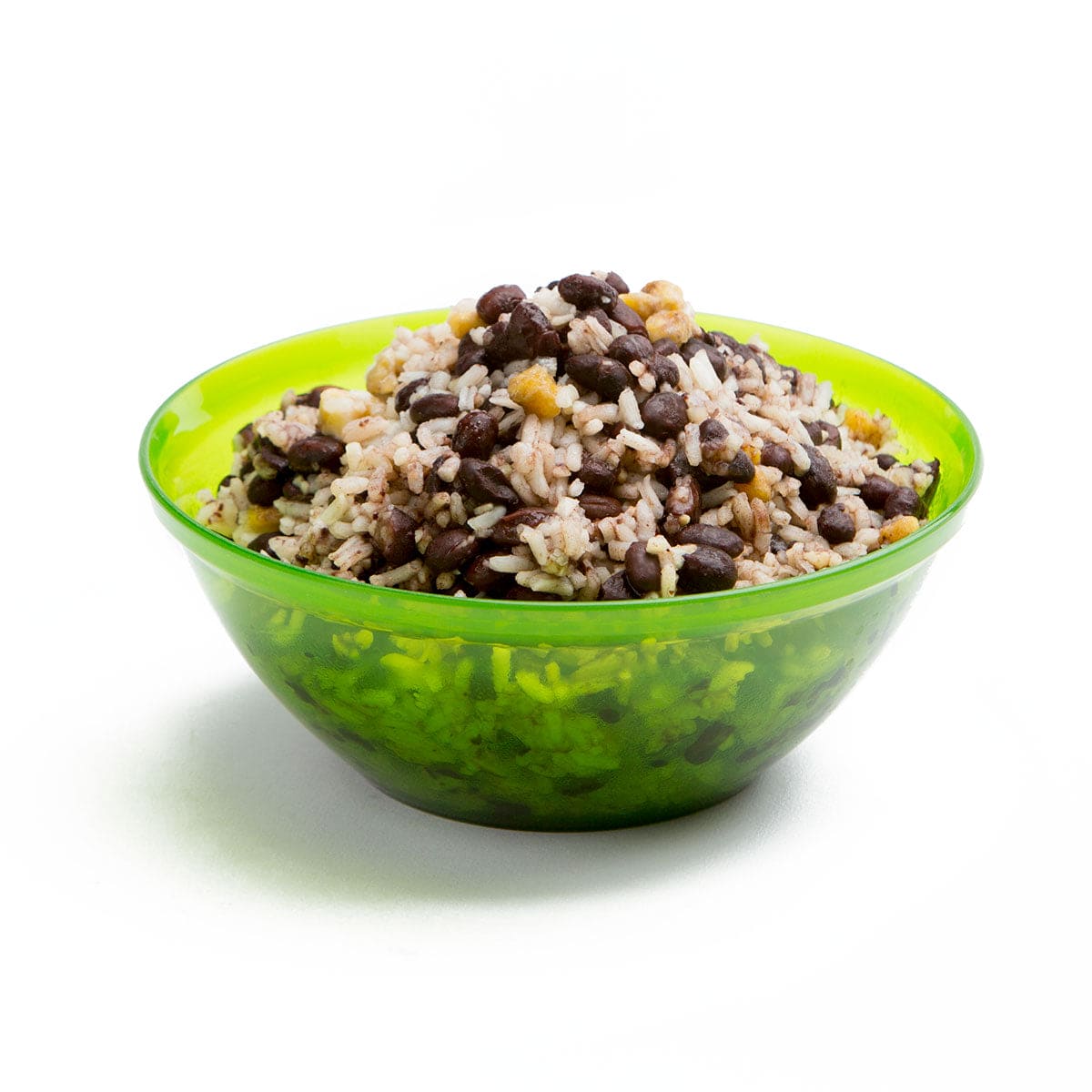 Arroz cubano con coco y frijoles negros