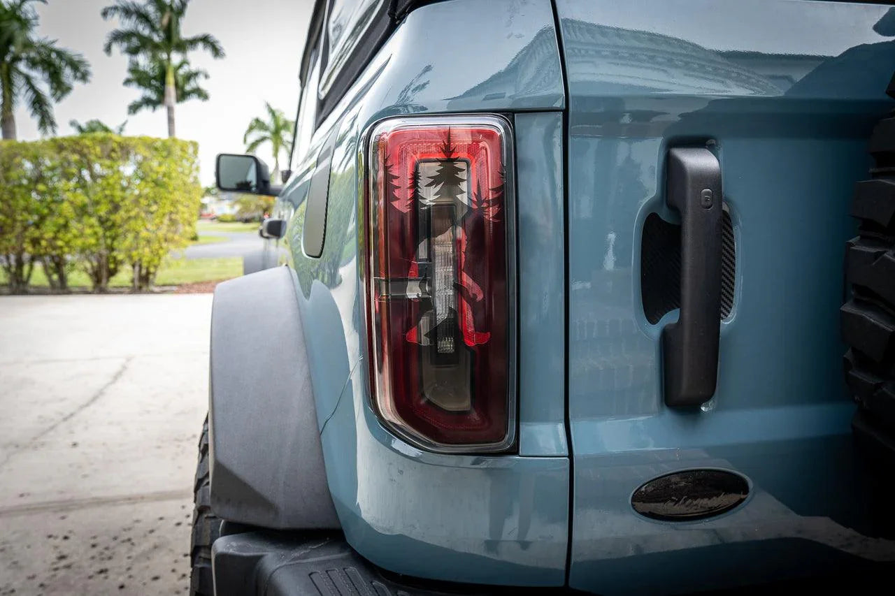 Bigfoot aka Sasquatch in the Woods Tail Light Overlays - 2021+ Bronco