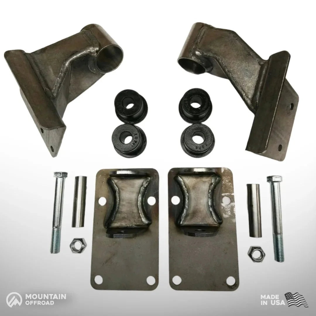 M.O.R.E. Bomb Proof Chevy LS motor mount conversion kit for Jeep CJ 1972-1986 - view 2