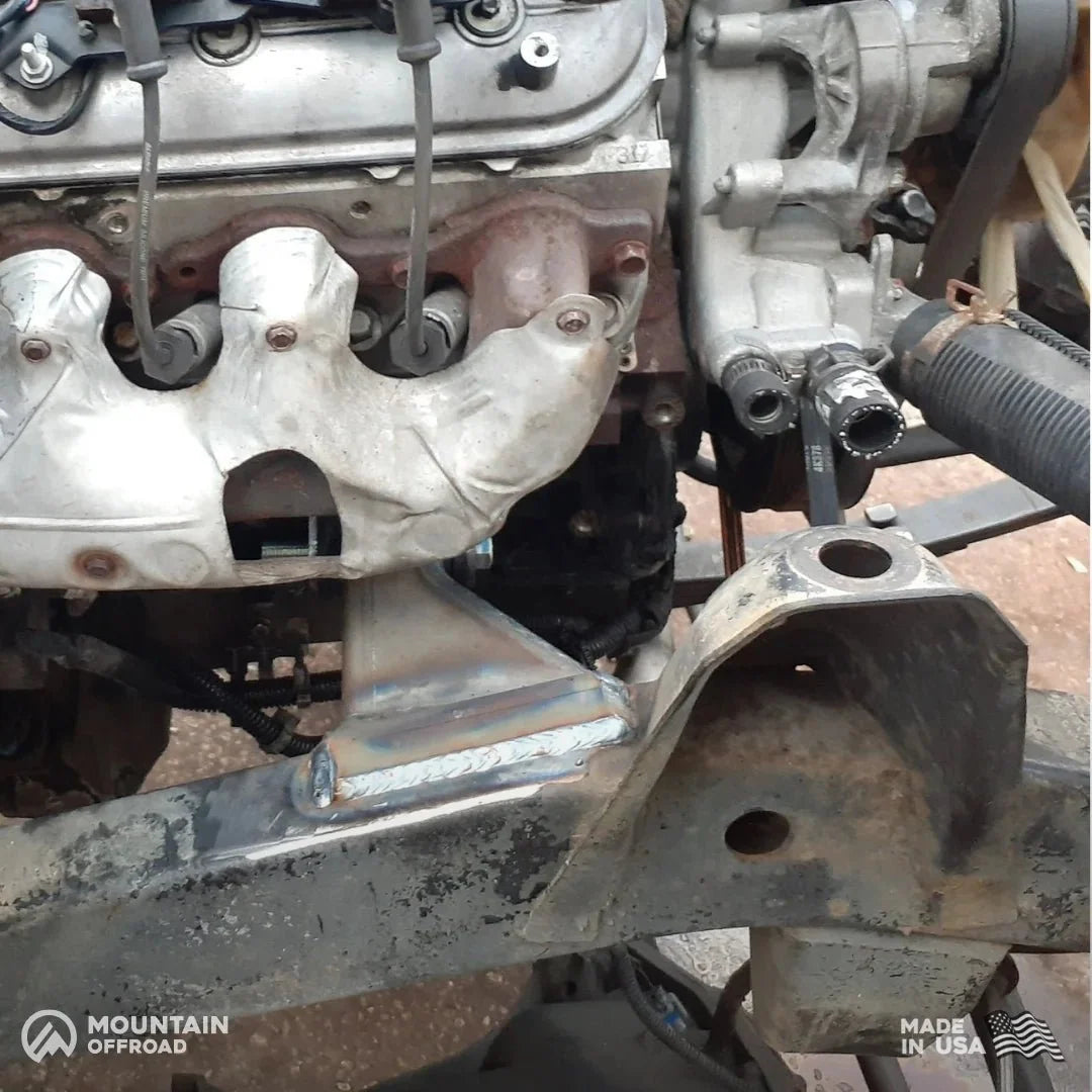 M.O.R.E. Bomb Proof motor mount kit for Chevy LS swap in Jeep Wrangler YJ 1987-1995 - view 4