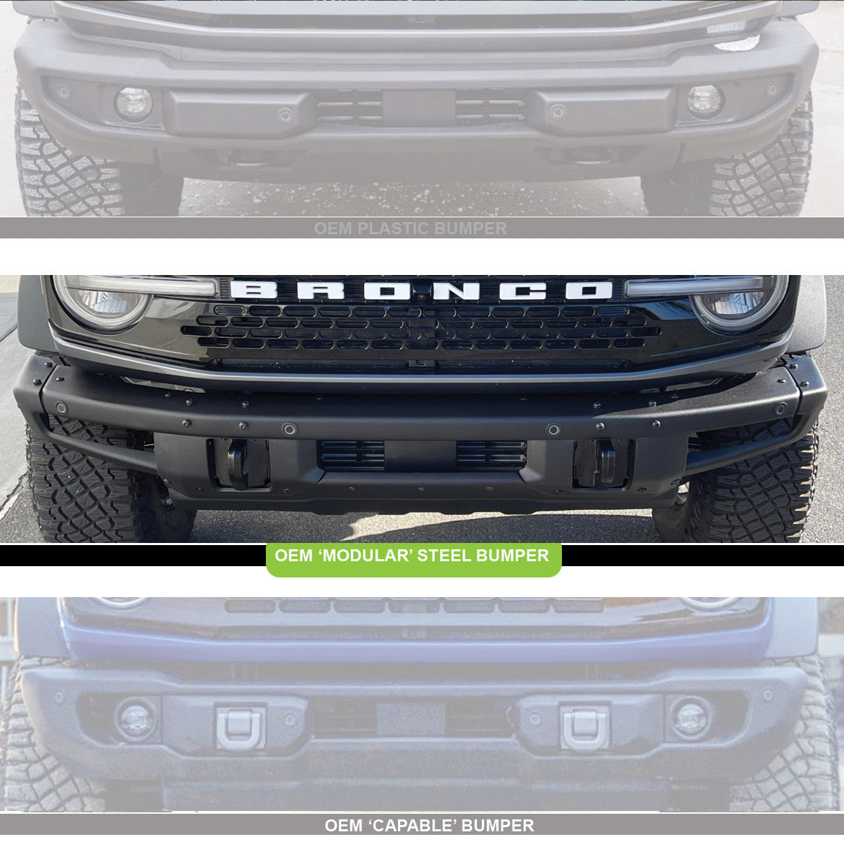 Baja Designs Ford XL Linkable Bumper Light Kit - Ford 2021-2026 Bronco; 2022-2026 Bronco Raptor; NOTE: w/ OE Steel Bumper