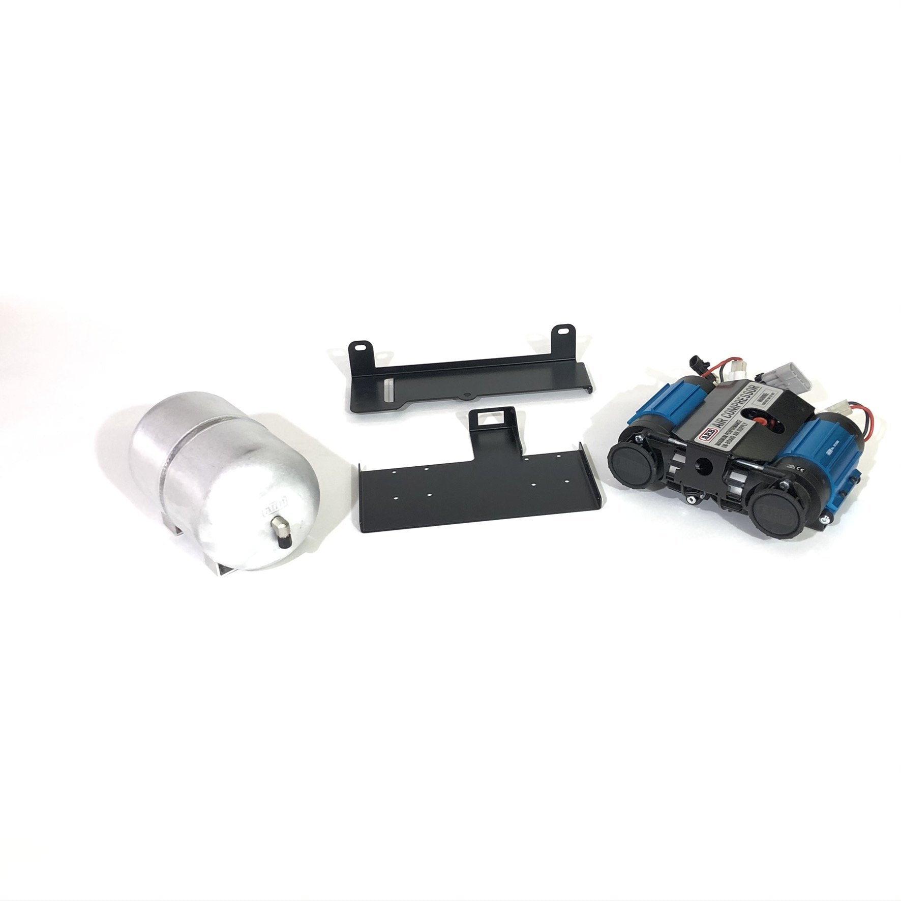 ARB dual air compressor kit with mounting bracket and 1-gallon air tank for Jeep Wrangler JL