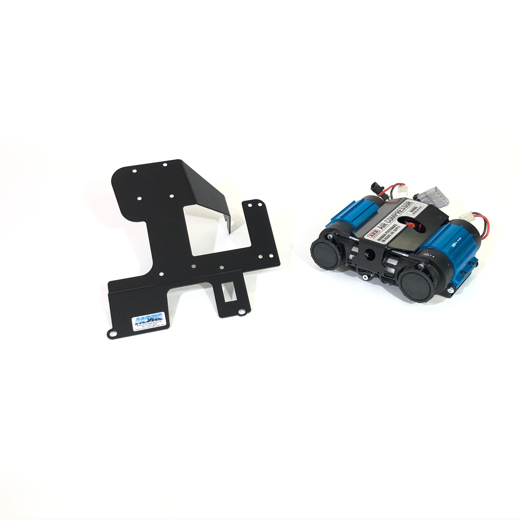 Mounting bracket and ARB twin air compressor kit for Jeep Wrangler JK