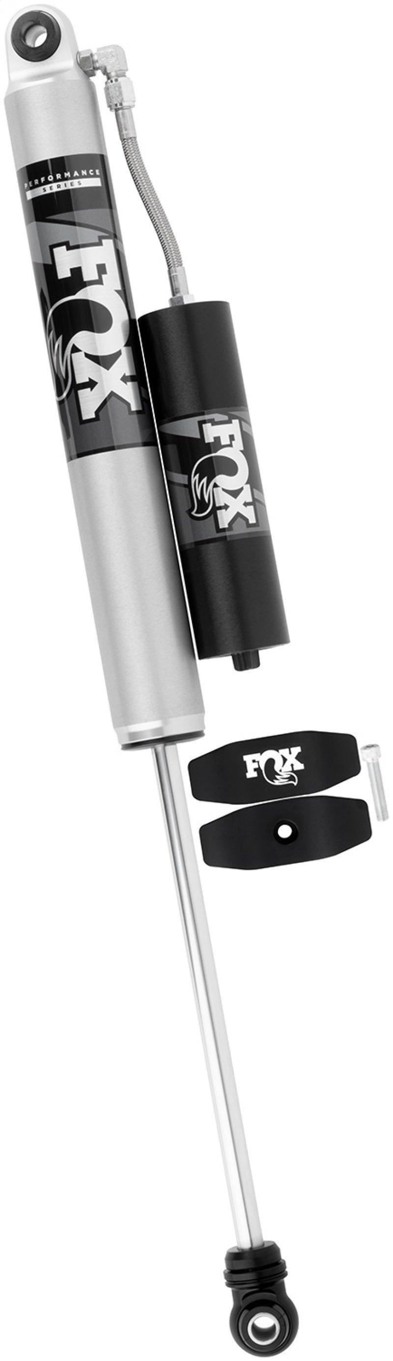FOX 2.0 Performance Series Smooth Body Remote Reservoir Rear Shock (0-1 in. Lift), fits Ford F-250/F-350 Super Duty