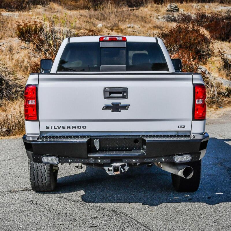 Westin HDX Bandit Rear Bumper, Black, fits Chevy Silverado 1500