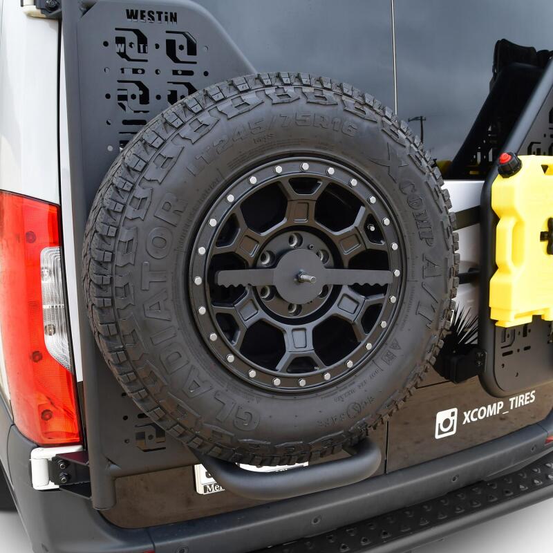 Westin XTS Rear Tire Carrier Accessory, fits Mercedes Sprinter