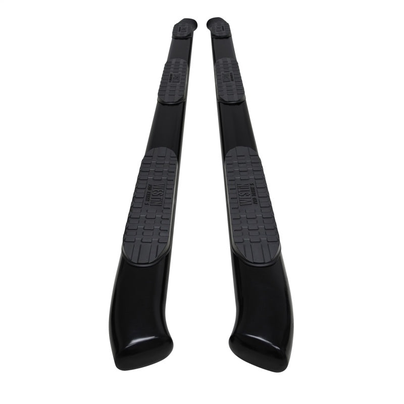 Westin PRO TRAXX 5 Oval Wheel-to-Wheel Nerf Step Bars, Crew Cab, 6.5 ft. Bed, Black, fits Chevy Silverado HD 2500/3500