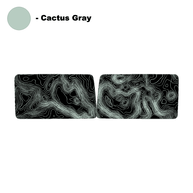 Topo Hardtop Side Window Overlays - 2021+ Bronco 4 Door