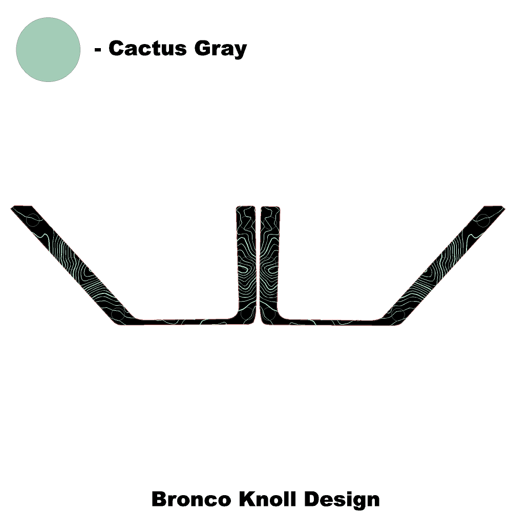 Topo Rear Door Net Trim Overlay Kit (Printed Series) - 2021+ Bronco