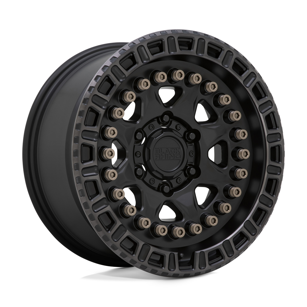 Black Rhino Carbine wheel in Matte Black with Mach Tint Ring, universal fit