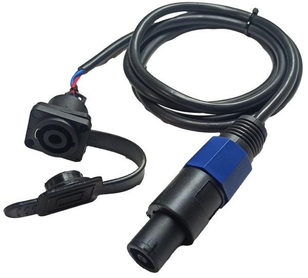 Winch wired remote control plug extension kit with cable and connectors