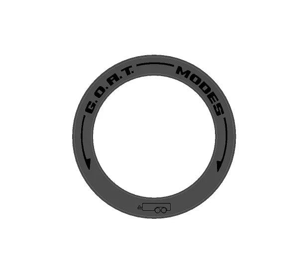 Drive Mode to GOAT Mode Dial Ring Overlay - 2024+ Ranger