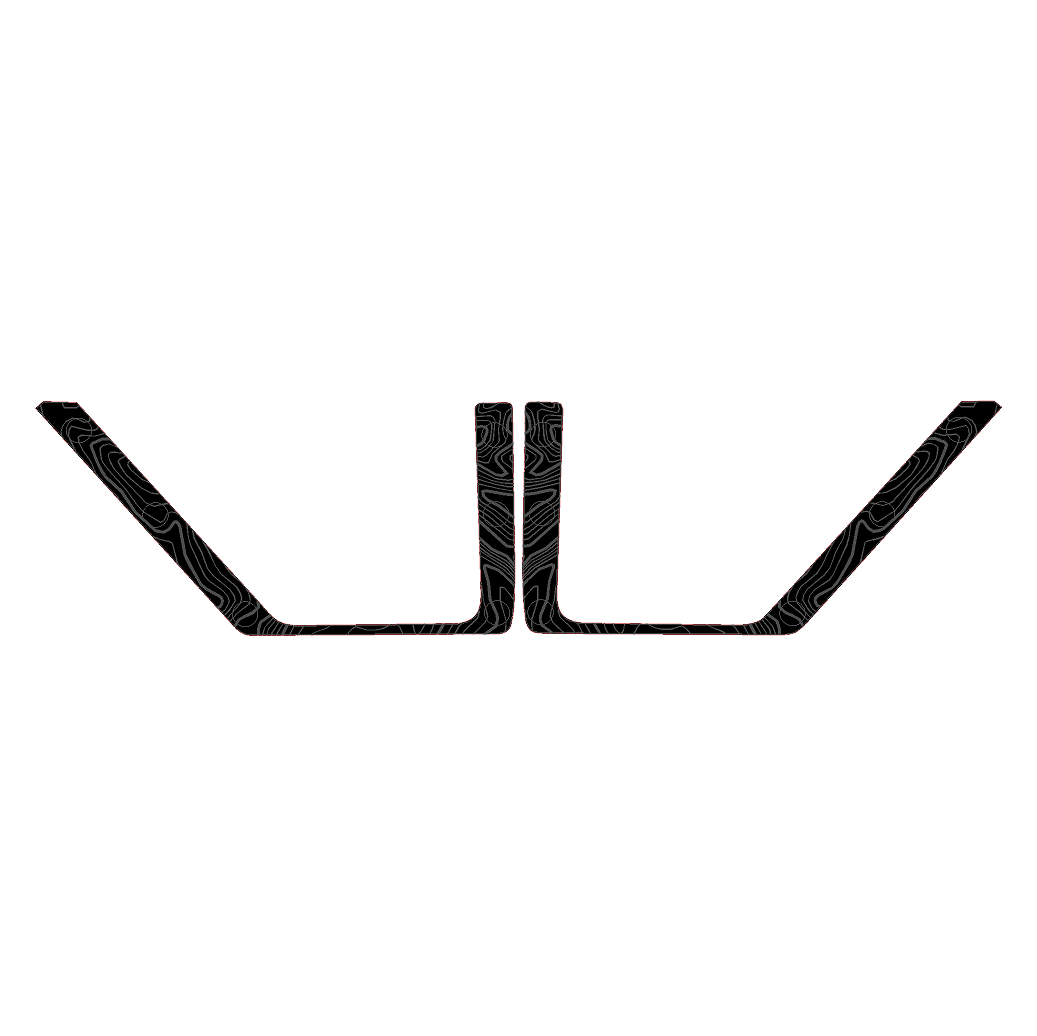 Topo Front Door Net Trim Overlay Kit (Printed Series) - 2021+ Bronco