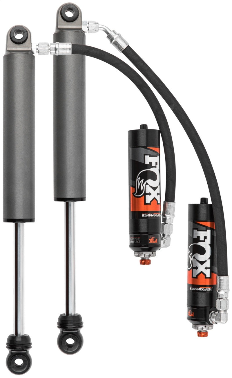 FOX 2.5 Performance Elite Rear Reservoir Shock Pair, DSC Adjustable (0-2 in. Lift), fits Chevy Silverado 1500