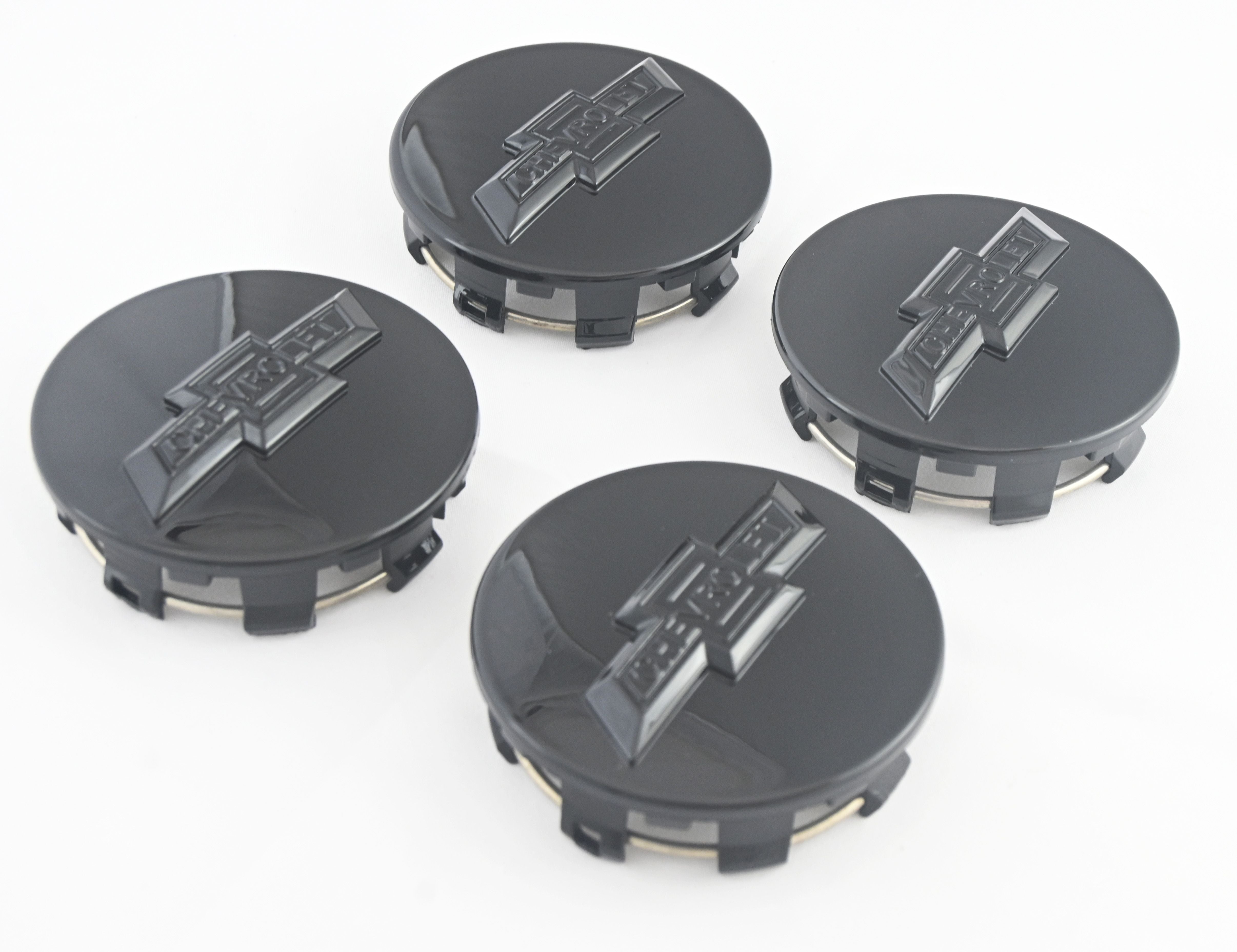 CCAP6800BLK 15-22 Chevrolet Suburban 4 PCS Gloss Black Replacement Officially Licensed Chevrolet Wheel Cap