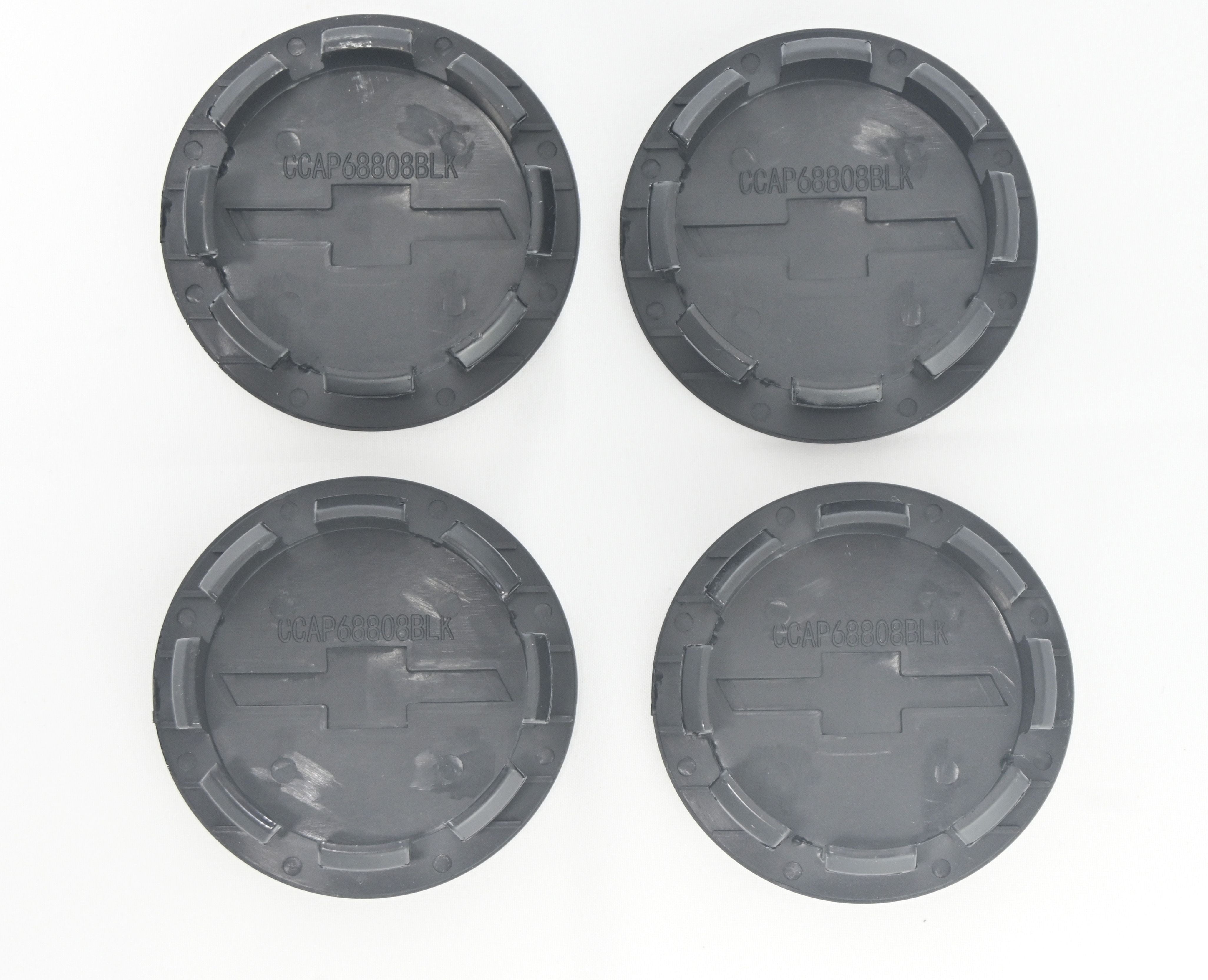 CCAP6808BLK 15-22 Chevrolet Colorado 4 PCS Gloss Black Replacement Officially Licensed Chevrolet Wheel Cap