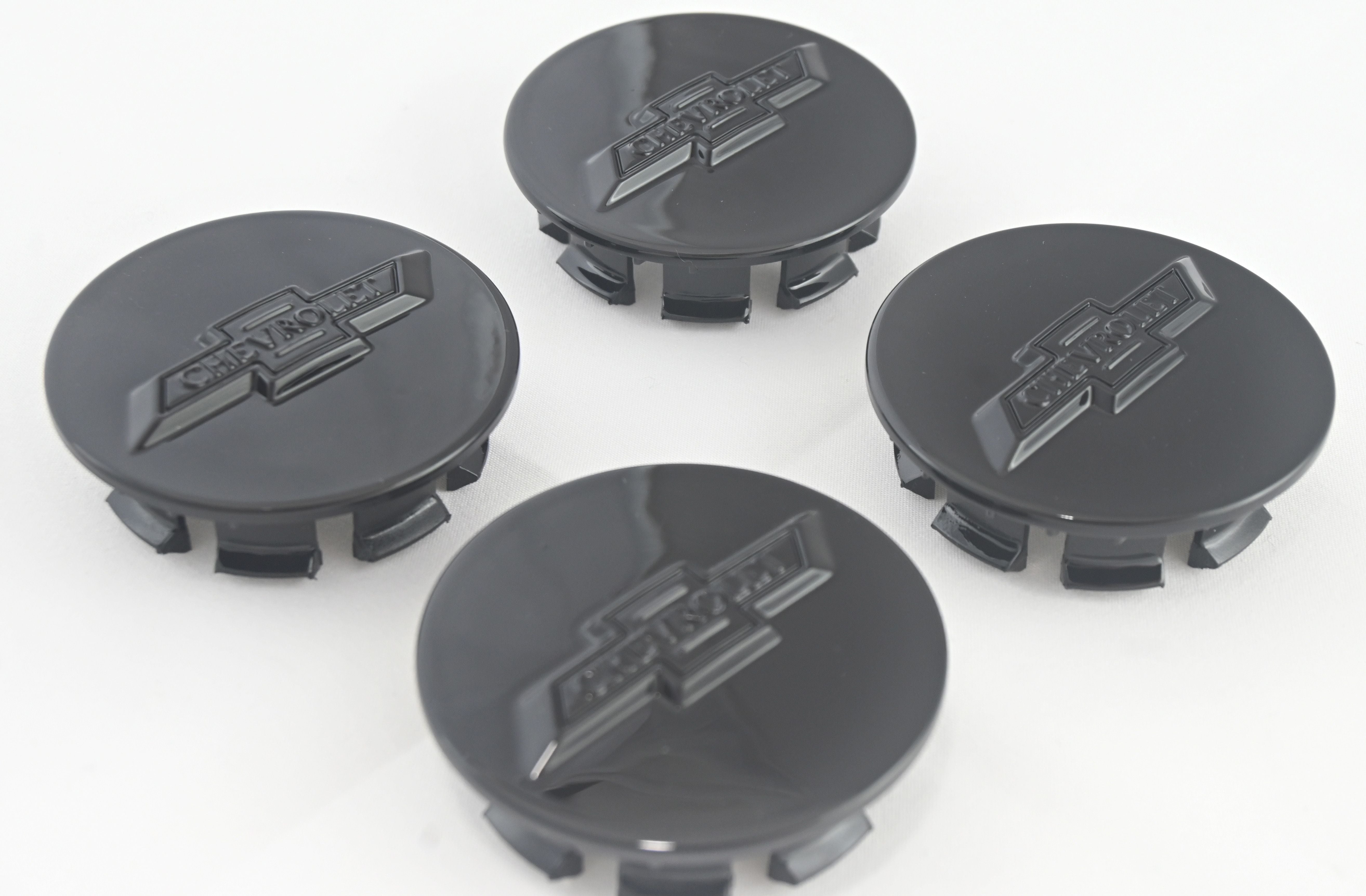 CCAP6808BLK 15-22 Chevrolet Colorado 4 PCS Gloss Black Replacement Officially Licensed Chevrolet Wheel Cap