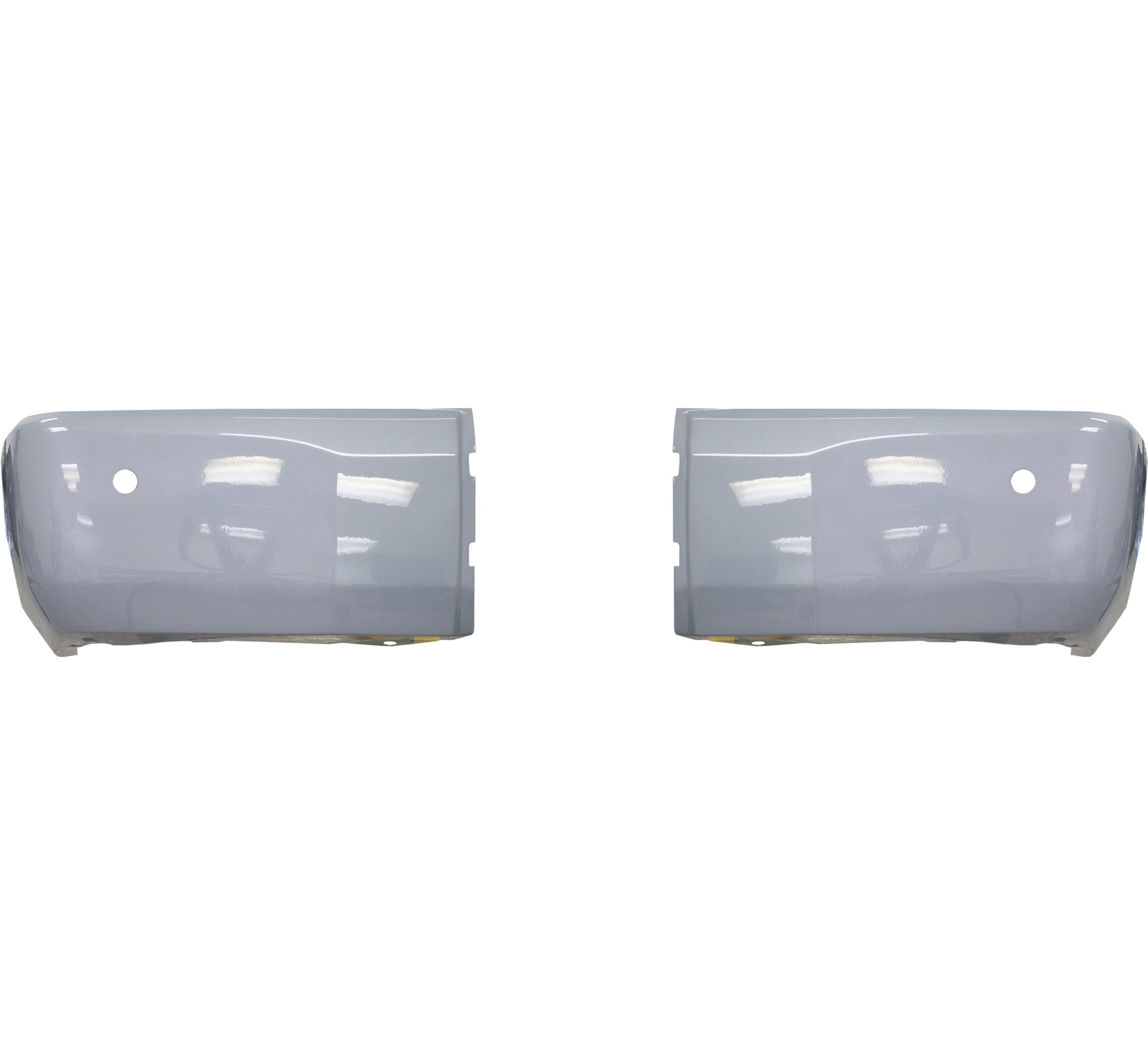 Cement Gray (Color Code: 1H5) BumperShellz Rear Bumper Overlays for 2014-2021 Toyota Tundra, With Sensor Holes, color matched OEM
