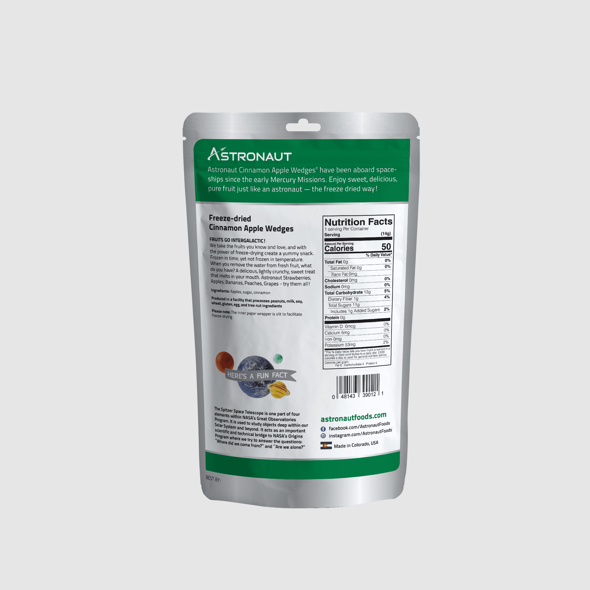 Backpacker's Pantry Freeze-Dried Cinnamon Apples