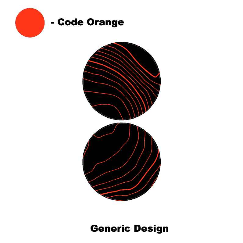 Topo Cup Holder Inserts (Printed Series + Acrylic) - 2021+ Bronco