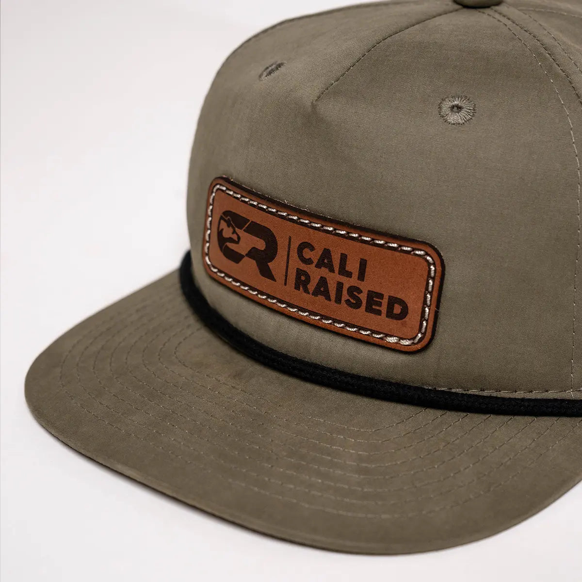 Cali Raised soft-structured 5 panel rope hat, universal fit