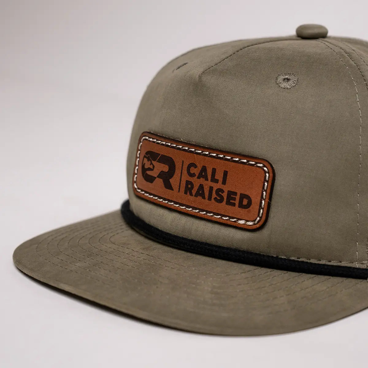 Cali Raised soft-structured 5 panel rope hat, universal fit