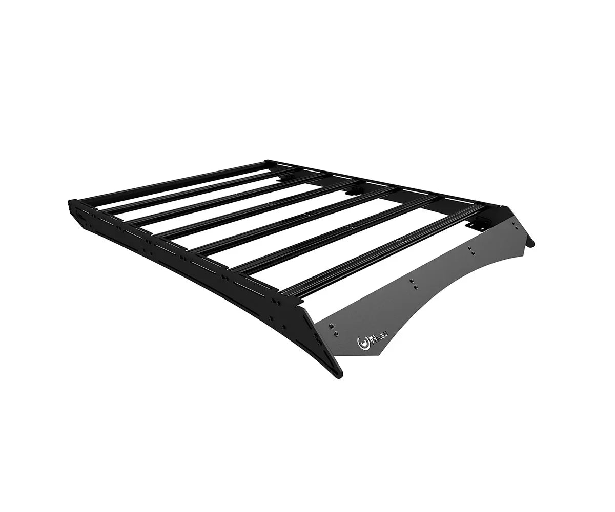 Black roof rack for Toyota Tundra CrewMax, overlanding and camping accessory