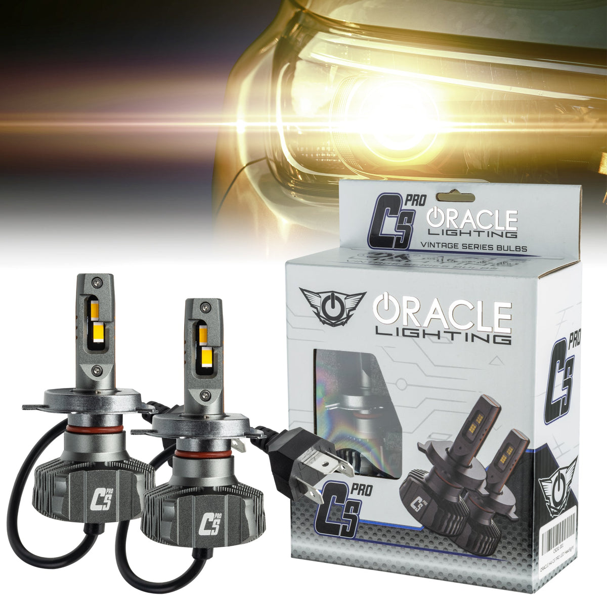 ORACLE Lighting Vintage Series warm white LED headlight bulbs, universal fit