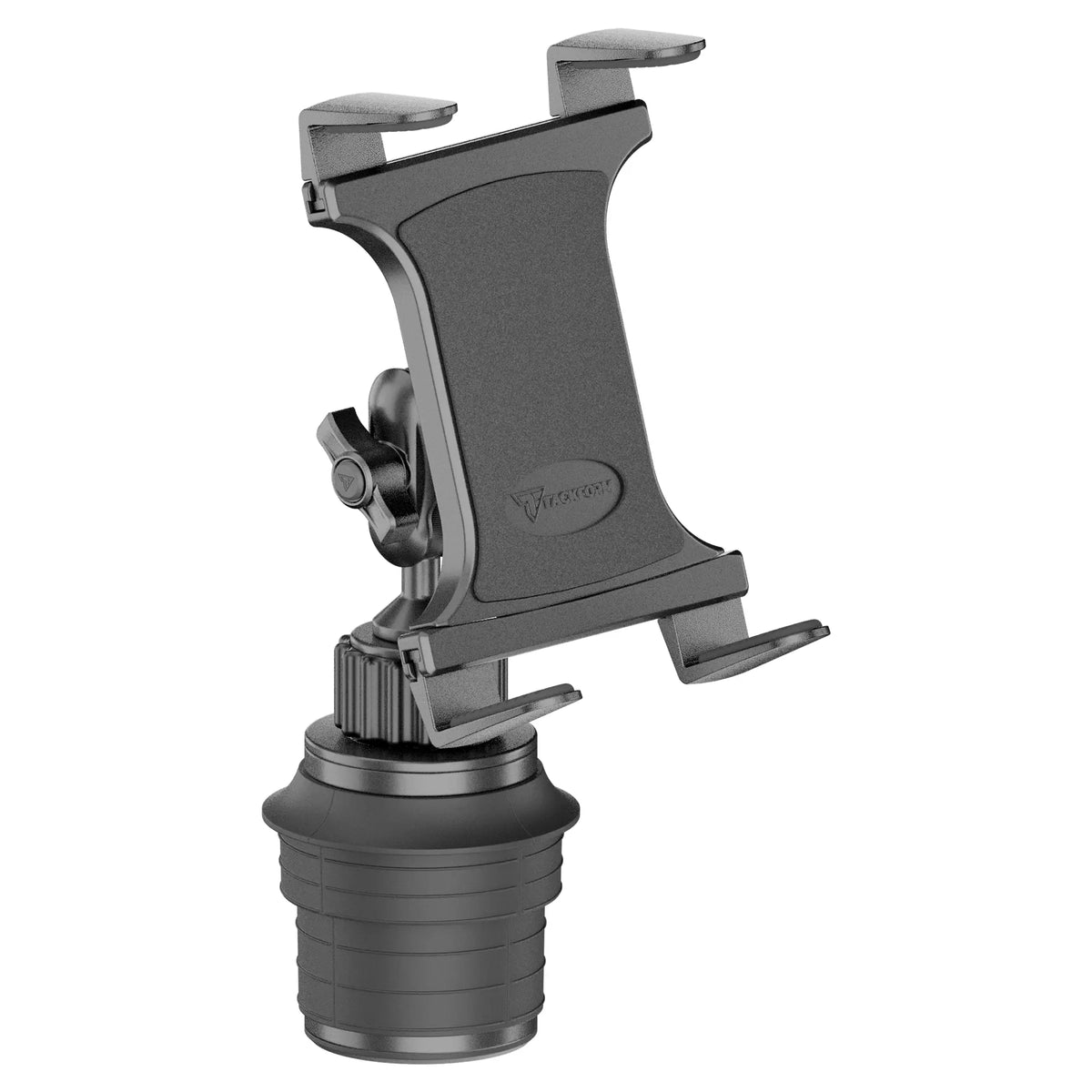 Tackform composite tablet holder with cup holder base for universal fit