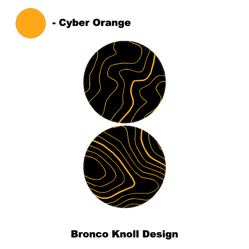 Topo Cup Holder Inserts (Printed Series + Acrylic) - 2021+ Bronco