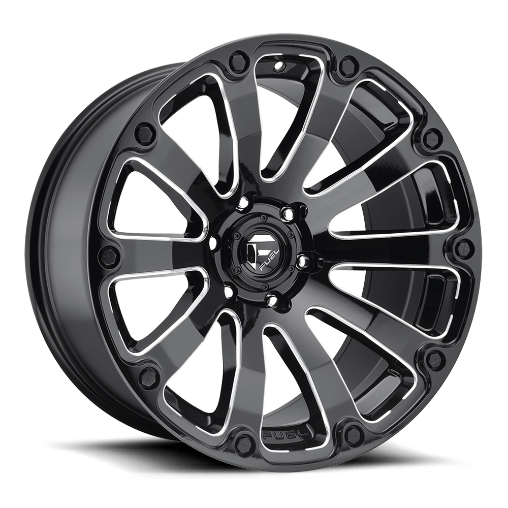 Fuel Diesel D598 Gloss Black Milled wheel, universal fit