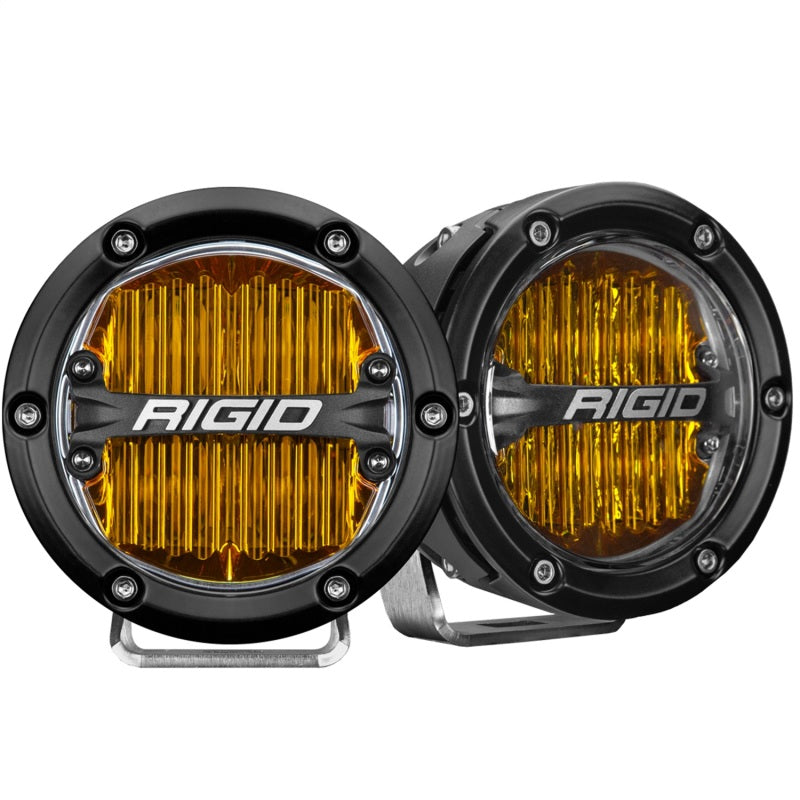 RIGID 360-Series 4 in. SAE J583 Fog Light Pair, Selective Yellow