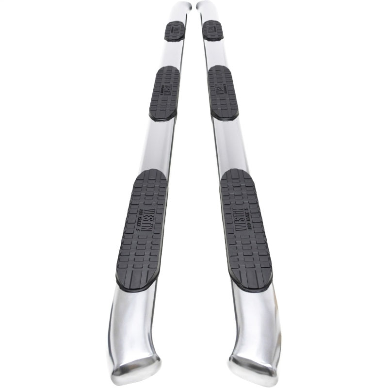 Westin PRO TRAXX 5 Oval Wheel-to-Wheel Nerf Step Bars, Crew Cab, 8 ft. Bed, fits Chevy Silverado HD 2500/3500