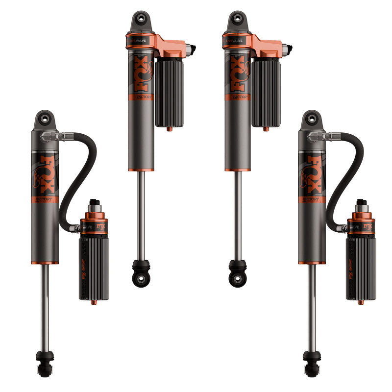 FOX 3.0 Factory Race Live Valve Front and Rear Kit (3.5-4.5 in. Lift), fits Jeep Wrangler