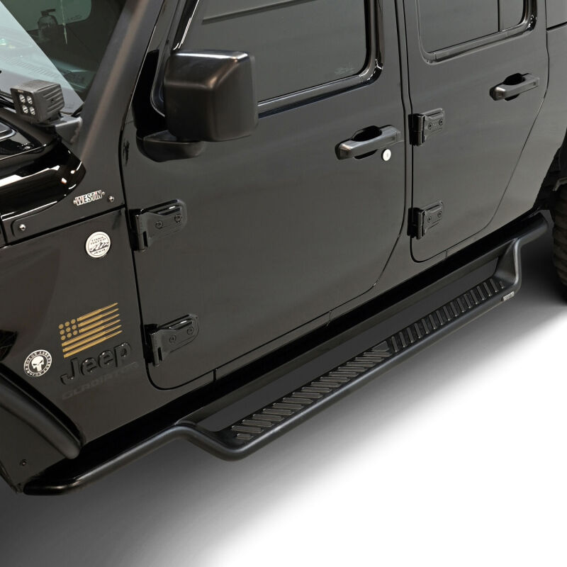 Westin Outlaw Drop Running Boards, Textured Black, fits Jeep Gladiator