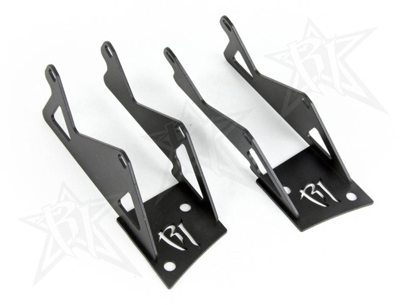 RIGID Double A-Pillar Light Mount for Dually/D2 Lights, Pair, fits Jeep Wrangler