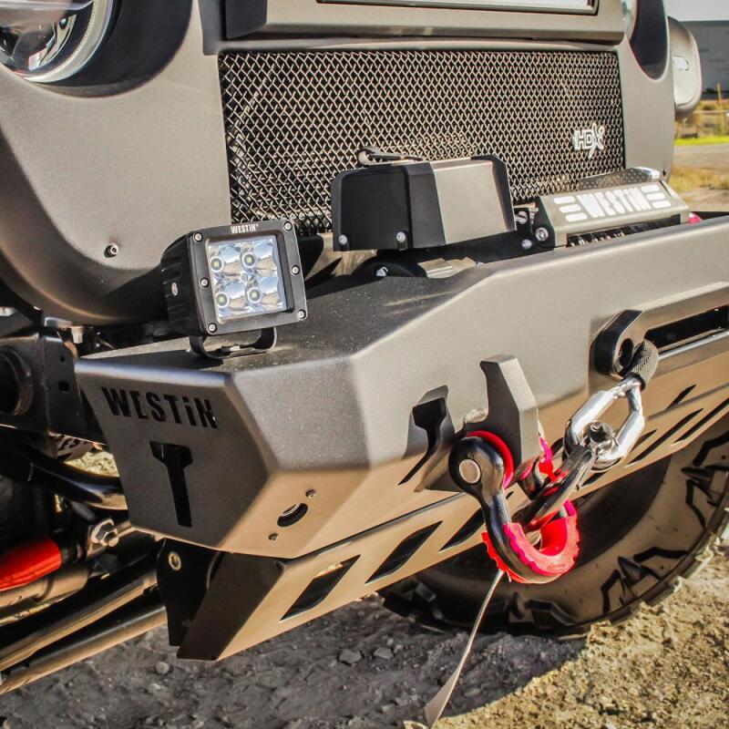 Westin WJ2 Stubby Front Bumper, fits Jeep Wrangler