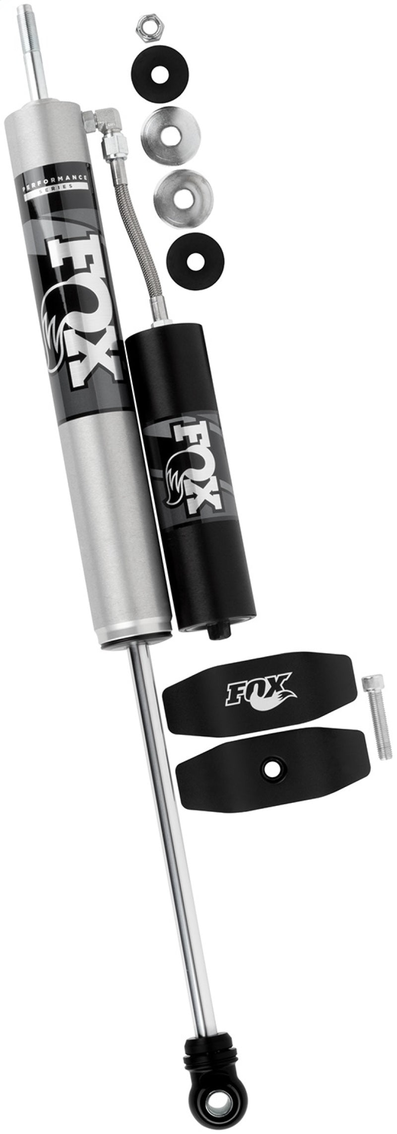 FOX 2.0 Performance Series Smooth Body Reservoir Front Shock (5.5-7 in. Lift), fits Ford F-250/F-350 Super Duty