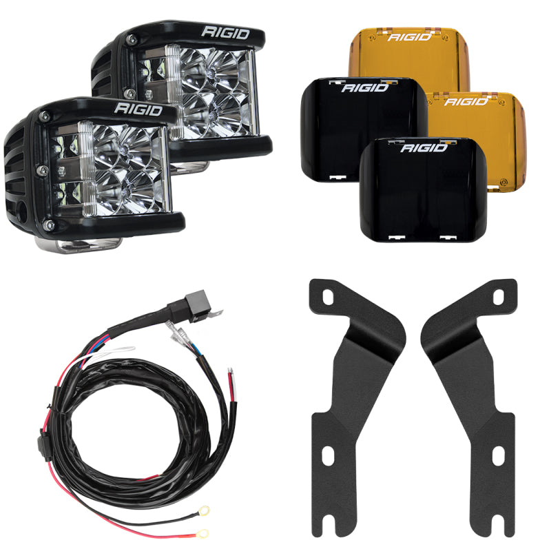RIGID A-Pillar D-SS Flood Light Kit, fits Toyota Tacoma