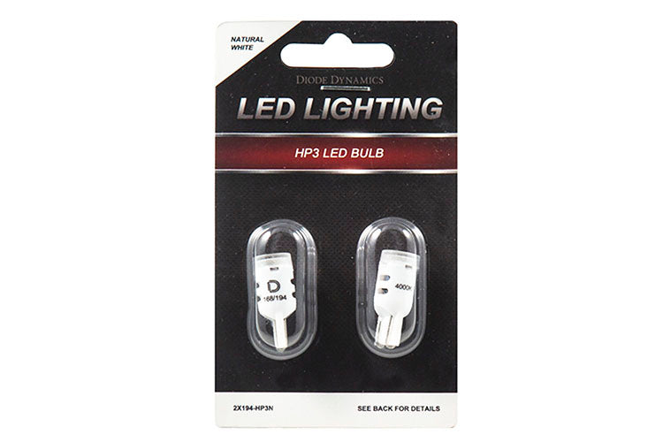Diode Dynamics 194 HP3 LED bulbs for trucks and SUVs – packaging