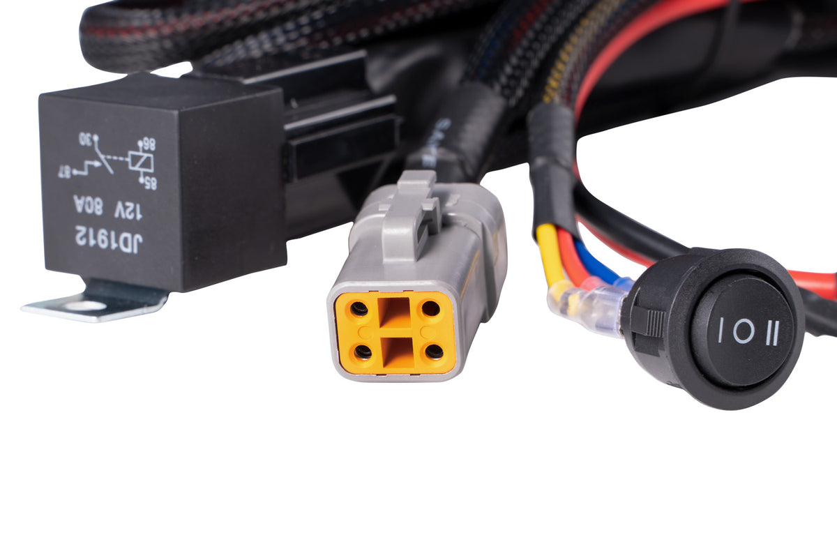 Diode Dynamics ultra heavy duty single output 4-pin harness for trucks and SUVs – detail