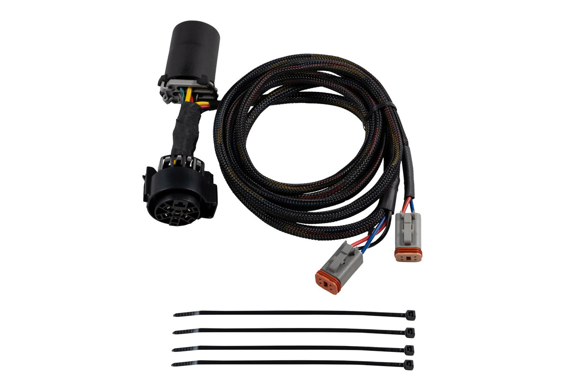Diode Dynamics Stage Series 7-pin dual-output trailer wiring harness for trucks and SUVs