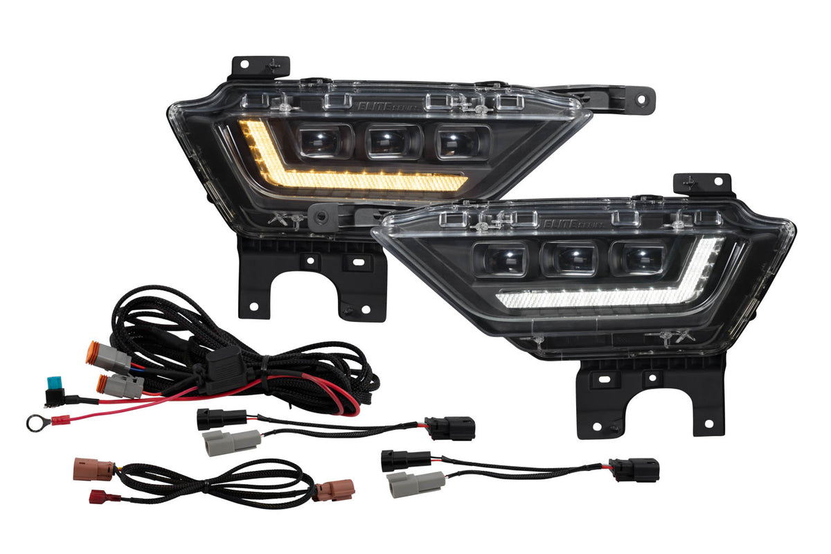 Diode Dynamics Elite fog lights, white, for 2021-2023 Ford F-150 – pair