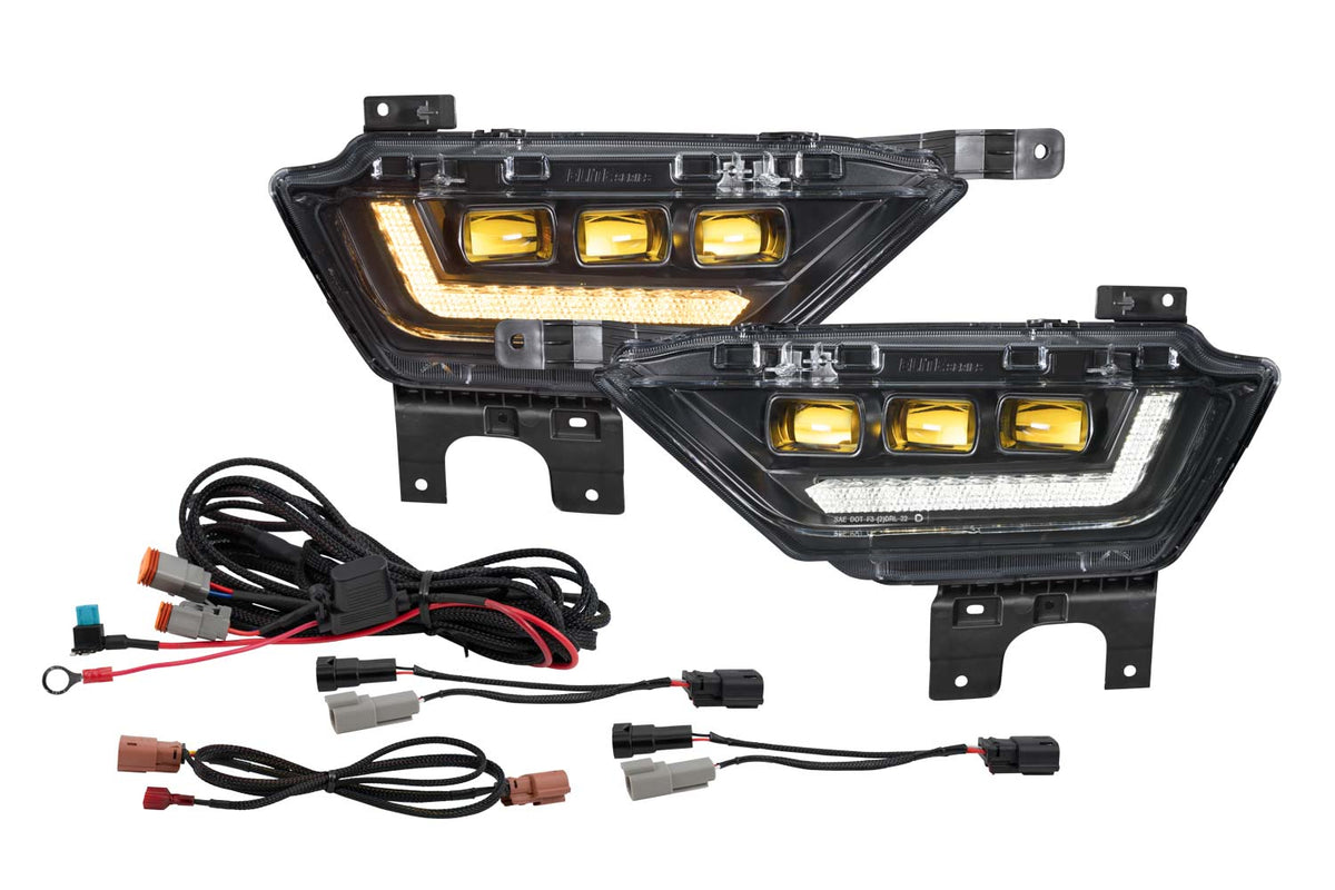 Diode Dynamics Elite fog lights, yellow, for 2021-2023 Ford F-150 – pair