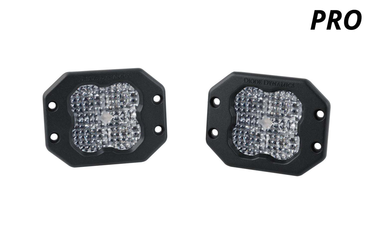 Diode Dynamics SS3 White Pro Flush Mount LED Pod (pair) for trucks and SUVs