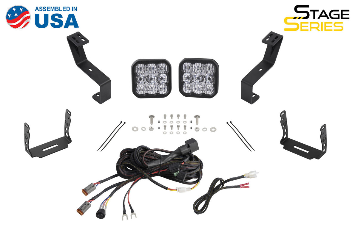 Diode Dynamics SS5 bumper LED pod kit for 2019-2024 Ram 1500 – kit contents